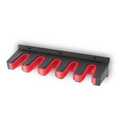 Supporti Ganci per Attrezzi da Garage Officina | 9,8x31x7 cm | Portata 7 Kg | Nero | in Plastica
